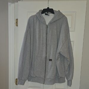 Men's Classic Gray Zip-Up Sweater